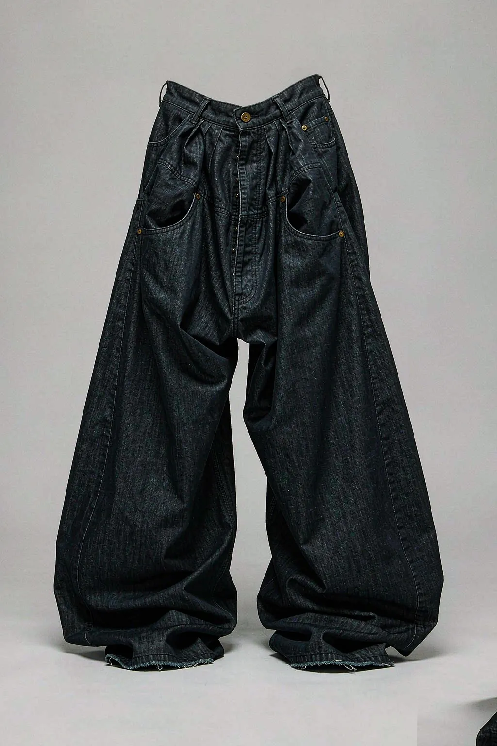 Oversized Stacked Wide-Leg Jean