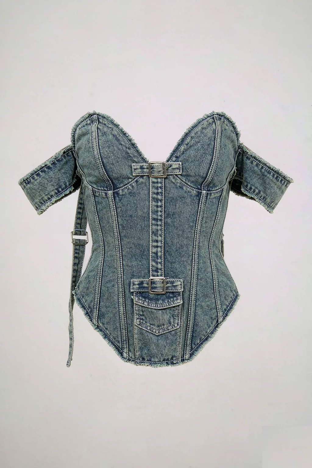 Denim Corset Top